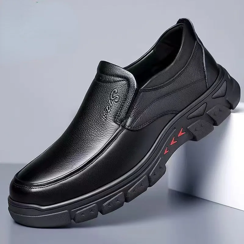 Orthopedic Surgeon Recommends Men's Leather Comfort Loafers - Arch Support Improves Foot Health & Reduces Pain