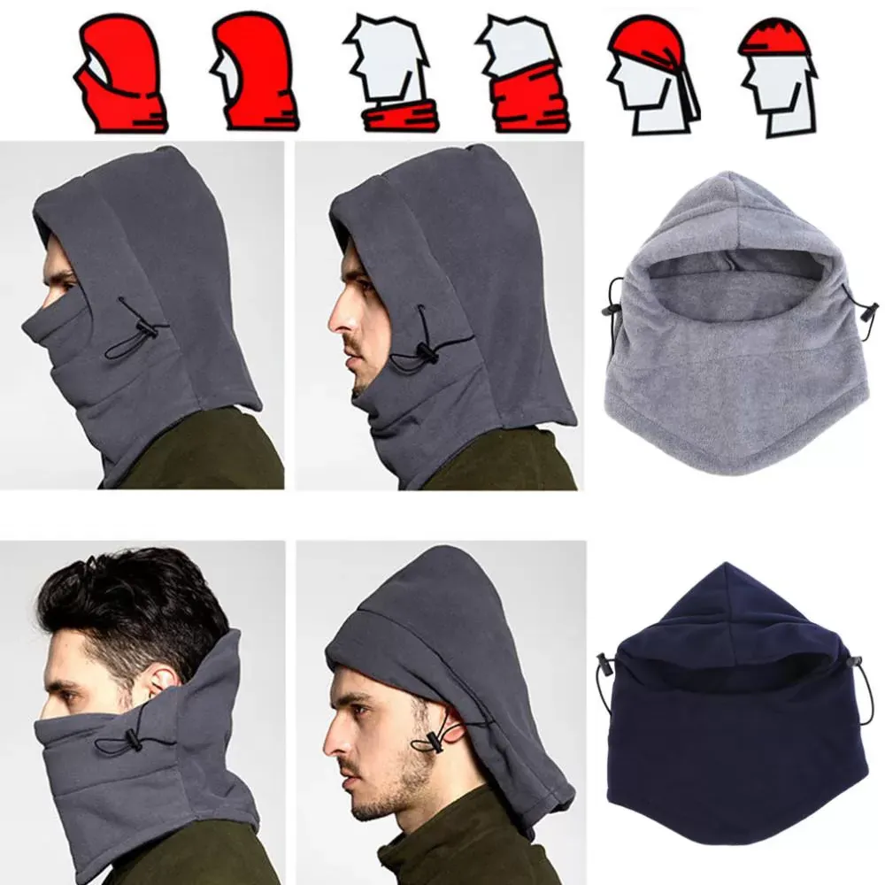 6 Color Warm Winter Hats Outdoor Windproof Ear Sub Multifunction Face Mask Men Riding Hat Hat Scarf Collars Thickening Cap