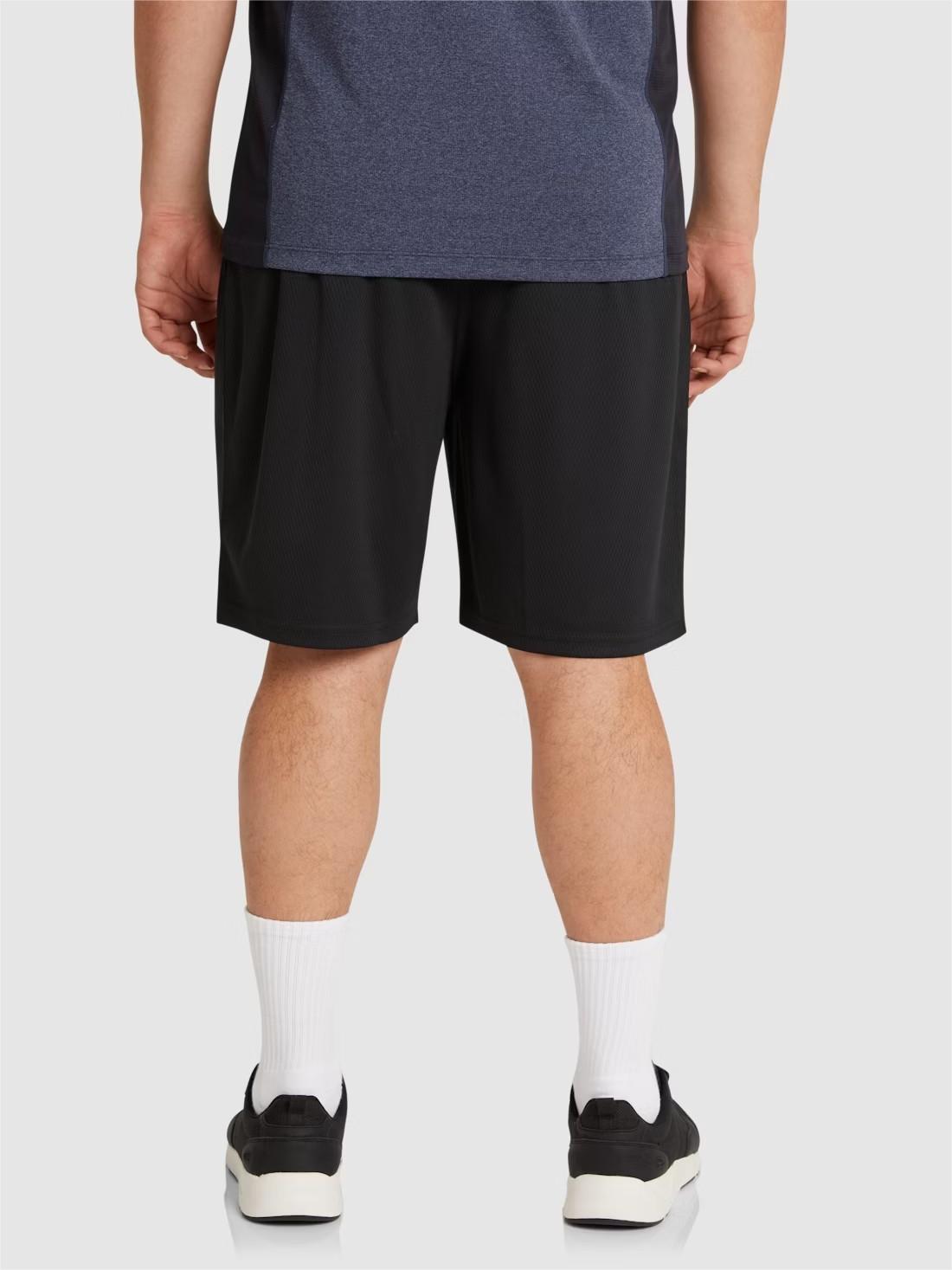 BLACK ACTIVE TEXTURED KNIT SHORT