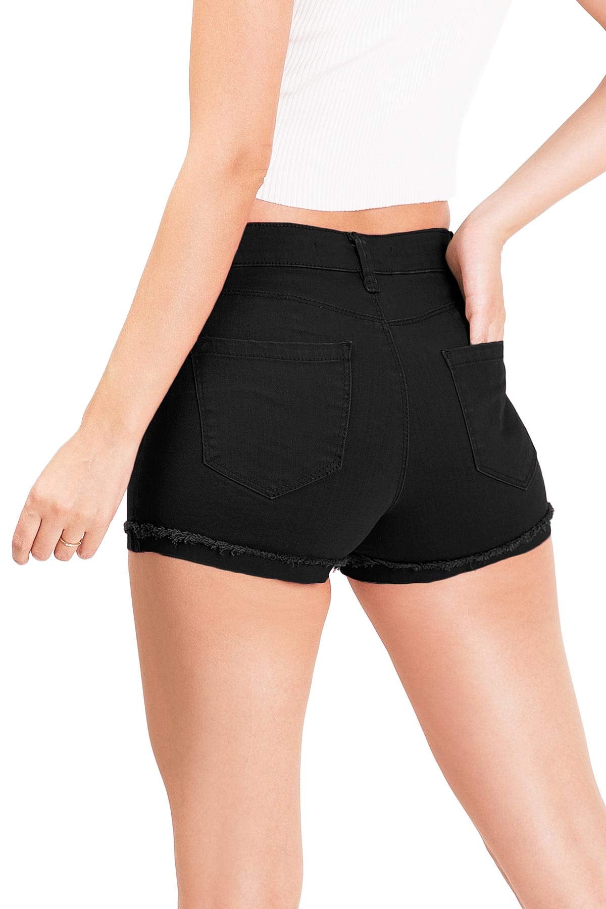 Cutoff Bermuda Black Shorts