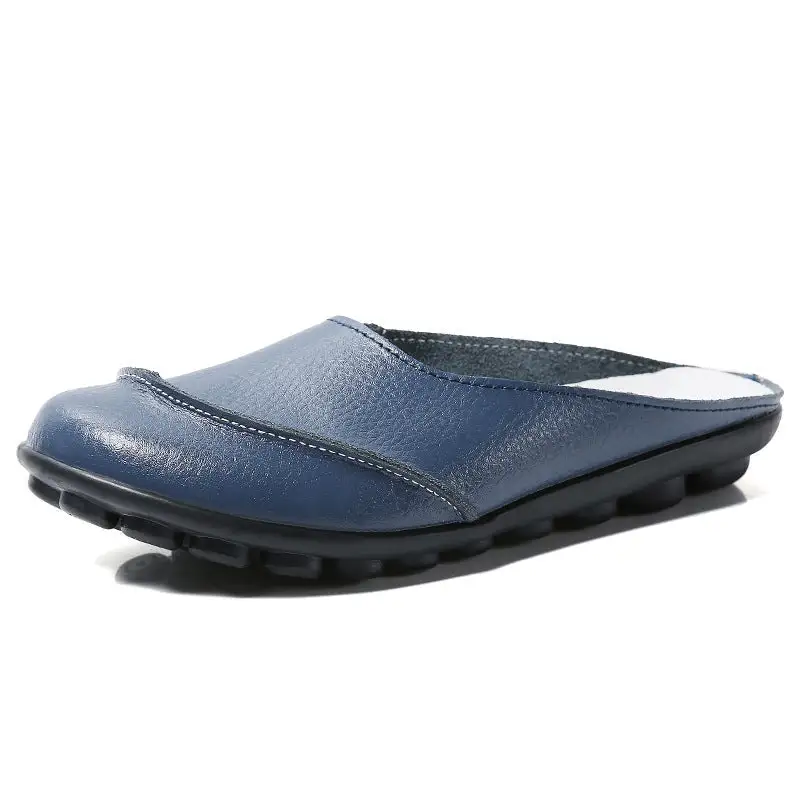 CiloolSlip on loafers Slippers Wear Leather Soft Soles And Comfortable Flat Shoes