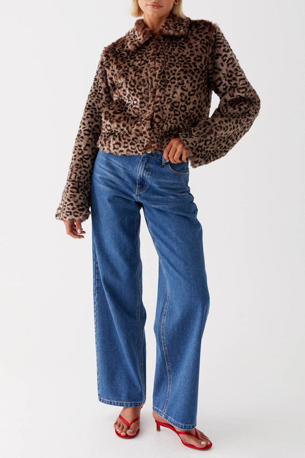 Raleigh Fur Jacket - Leopard