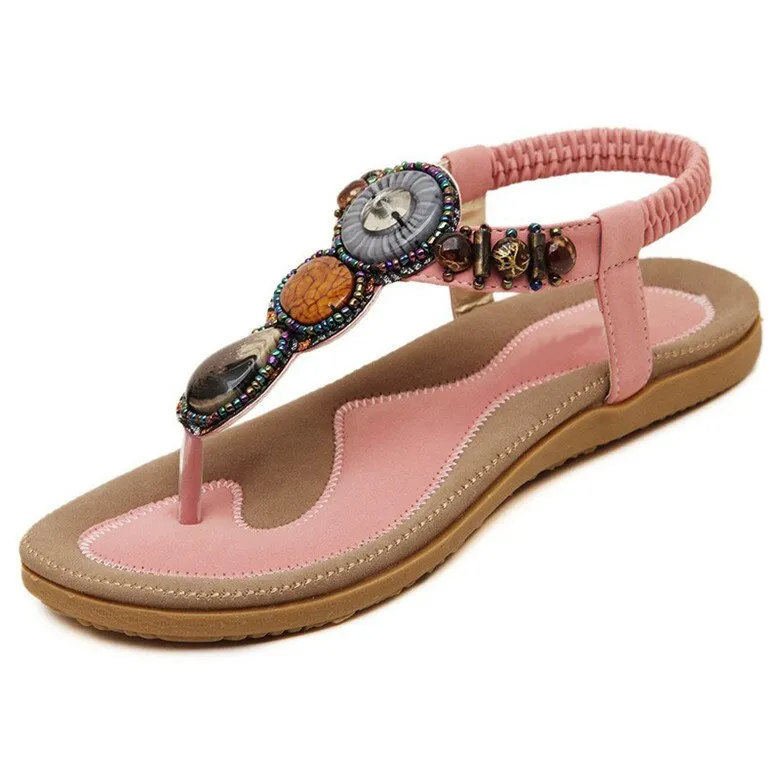 Cilool Women PU Flip Flops Casual  Sandals