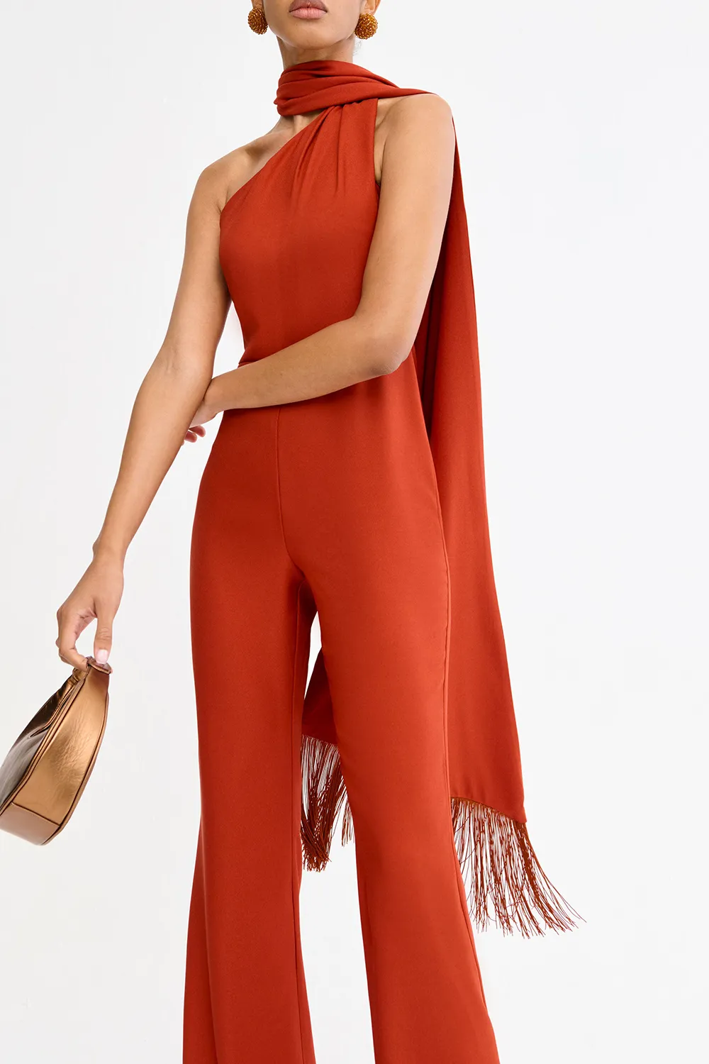 Solid Color Halterneck Luna Jumpsuit