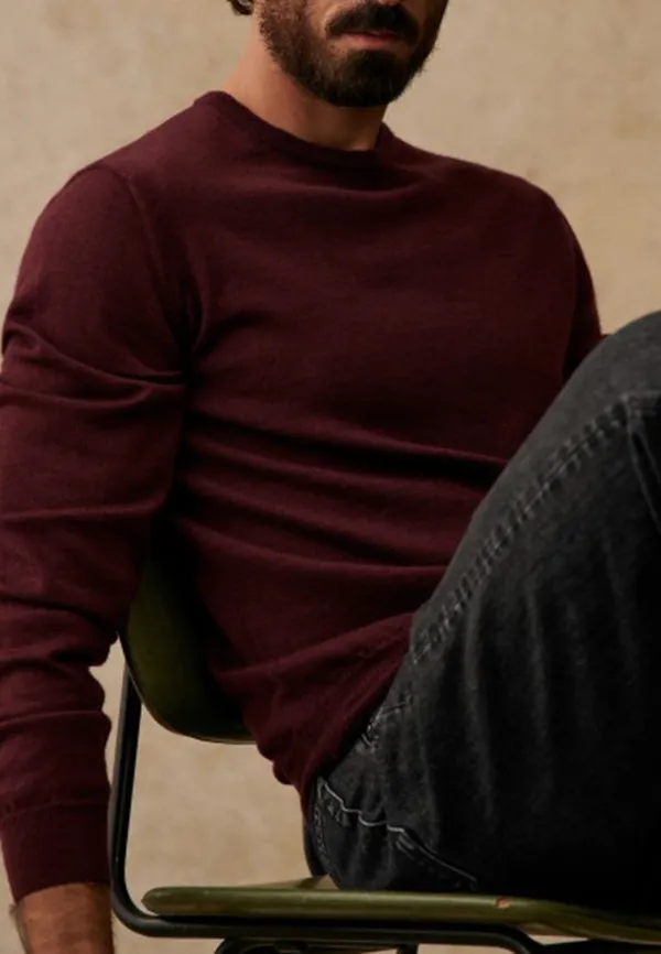 Nils Sweater-Burgundy