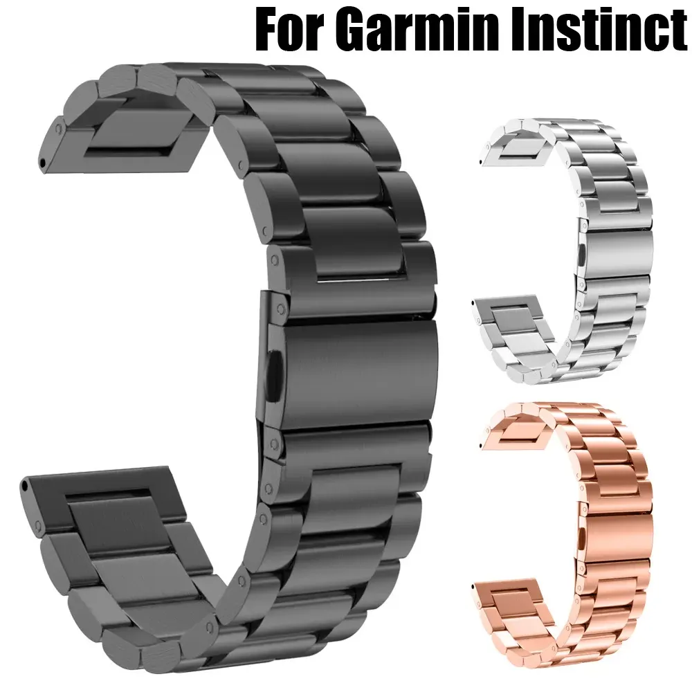 Stainless Steel Replacement Watch Band Strap Wristband For Gamin Instinct Quick Release SmartWatch Fashion Accessories