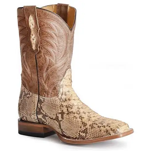 Men's Peyton Python Hybrid Sole Boots Handcrafted Tan