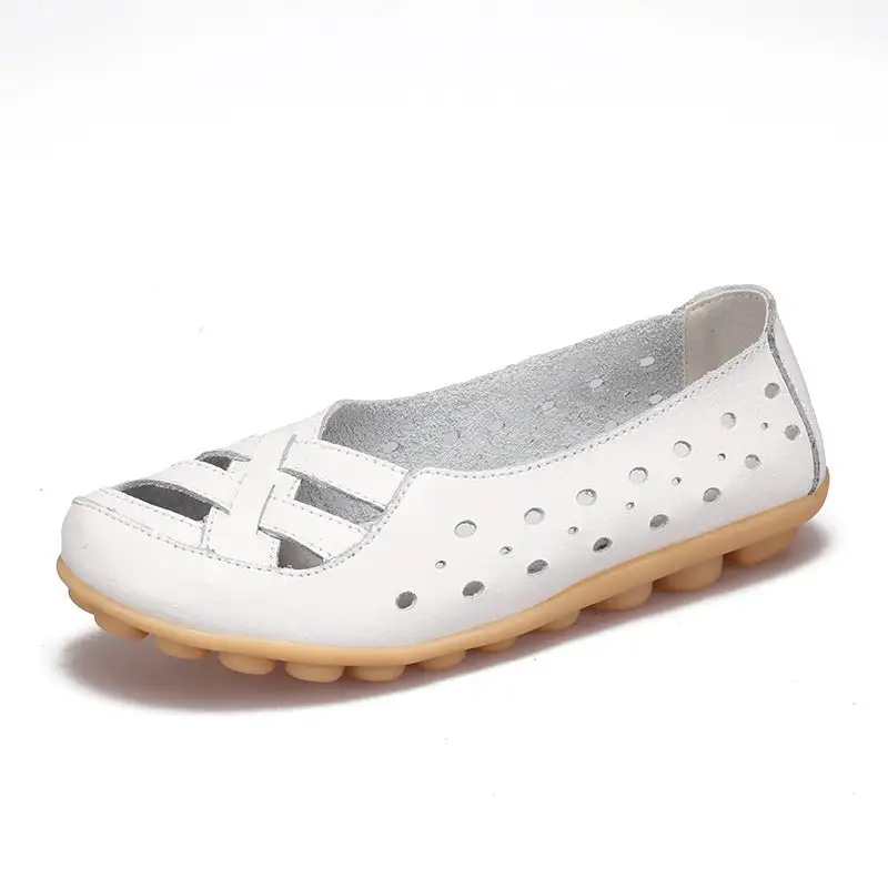 Cilool Summer Flat-bottomed Sandals Hollow Shoes