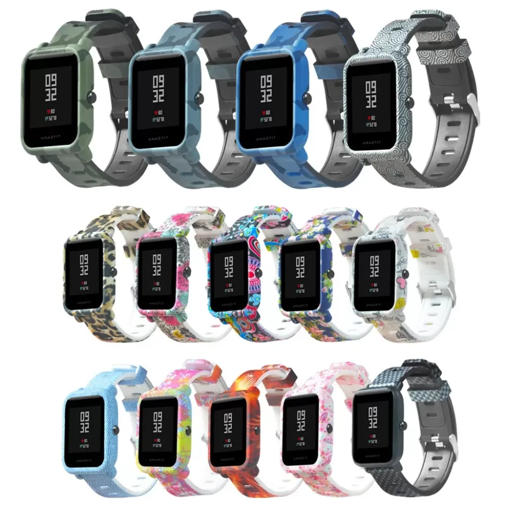 Sports Silicone Watchs Band Wrist Strap For Xiaomi Huami Amazfit Bip Youth /LITE Watch SmartWatch Wristband Accessories Gift