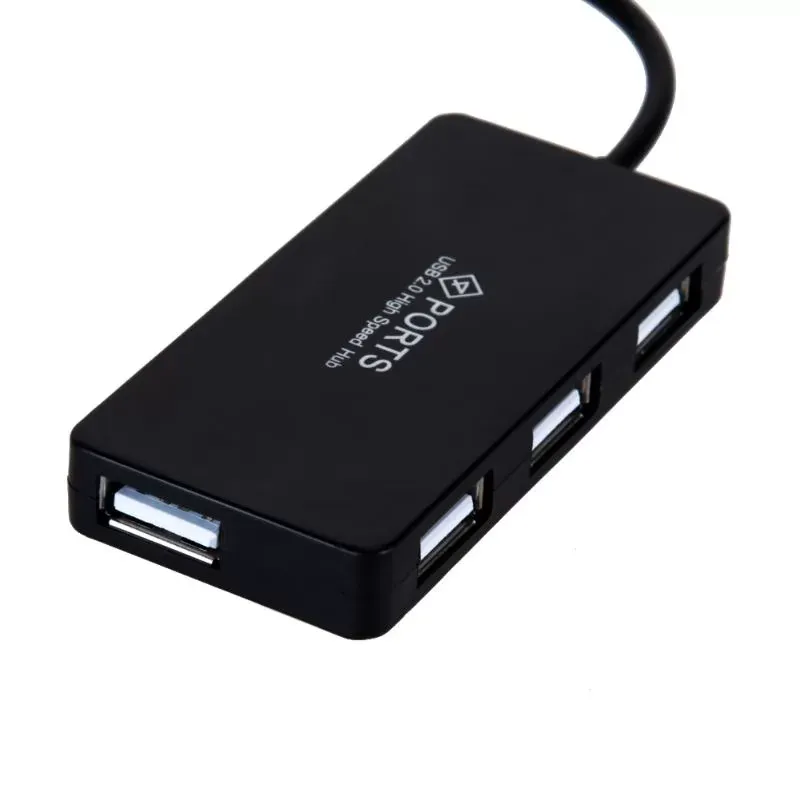 4 Ports USB Hub High Speed USB 2.0 Hub Multi usb Splitter Expansion Mini Hub for PC Laptop Supports Windows8 Windows7 Promotion