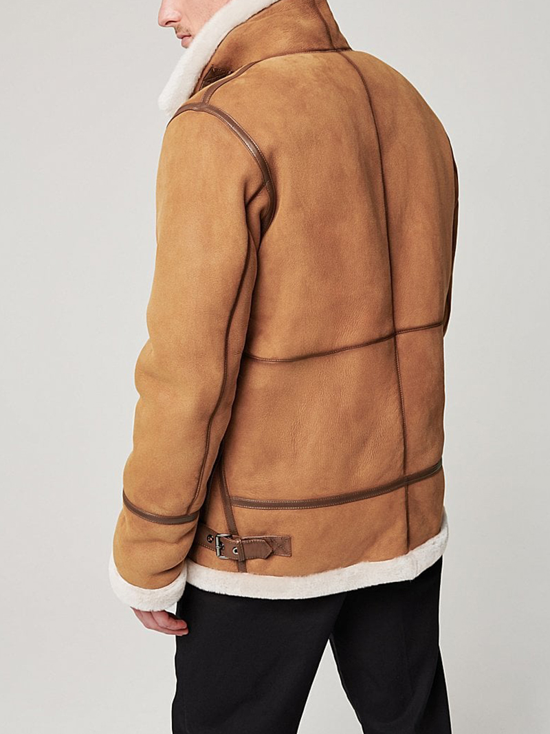 Men's Sheepskin B-3 Bomber Jacket