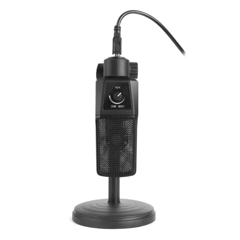 USB Condenser Microphone Cardioid Mic with Desktop Stand for PC Computer,suitable for indoor recording room, personal recording