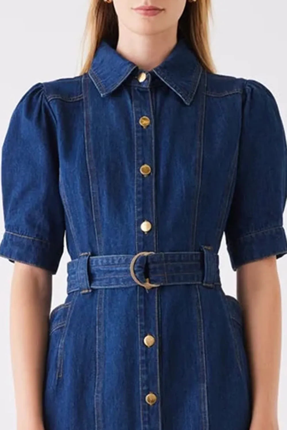 Podium Indigo Mini Denim Dress