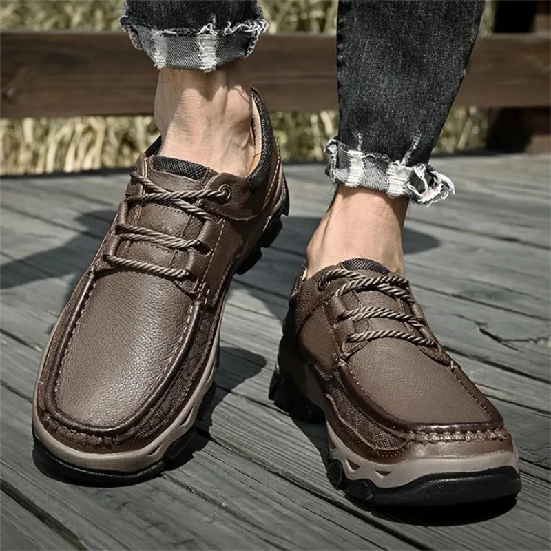 Men's Comfortable Arch Support Orthopedic Leather Shoes