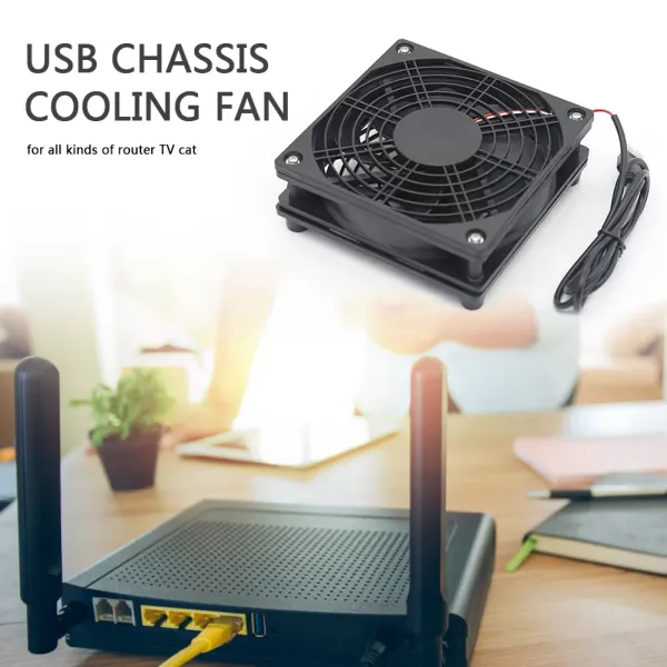 Mute Radiator Cooler Router Set-top Box 5V USB Computer Case Chassis Cooling Fan for Office Caring Computer Supplies