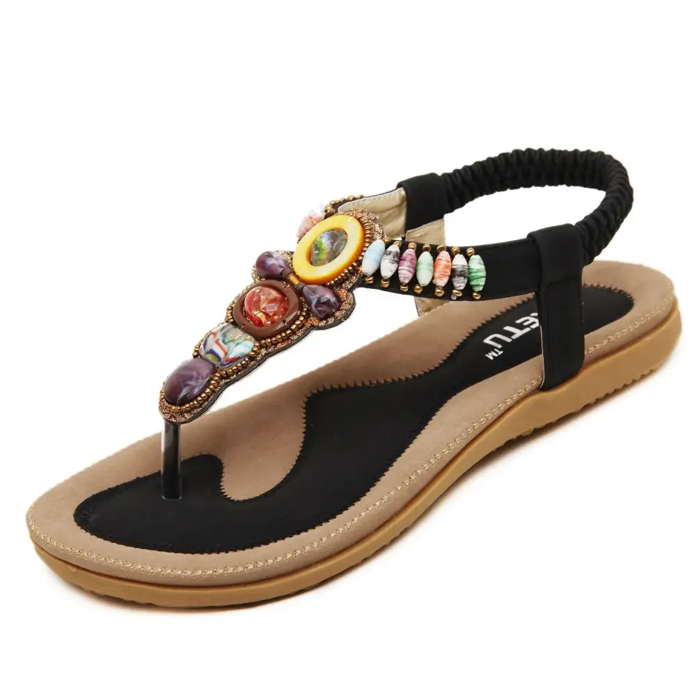 Women Sandals Waterproo Sli On Round Female Slippers