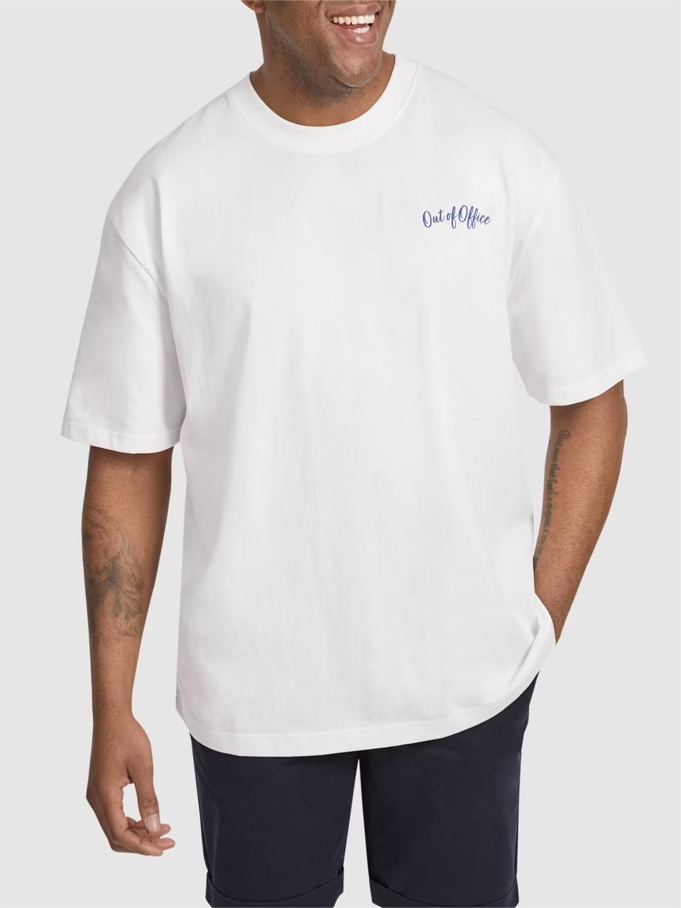 WHITE VACATION CLUB RELAXED FIT TEE