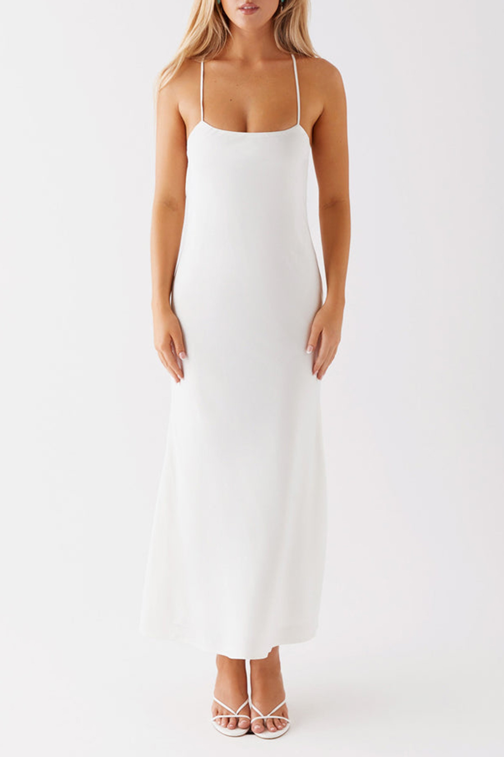 Runway Royalty Maxi Dress - White