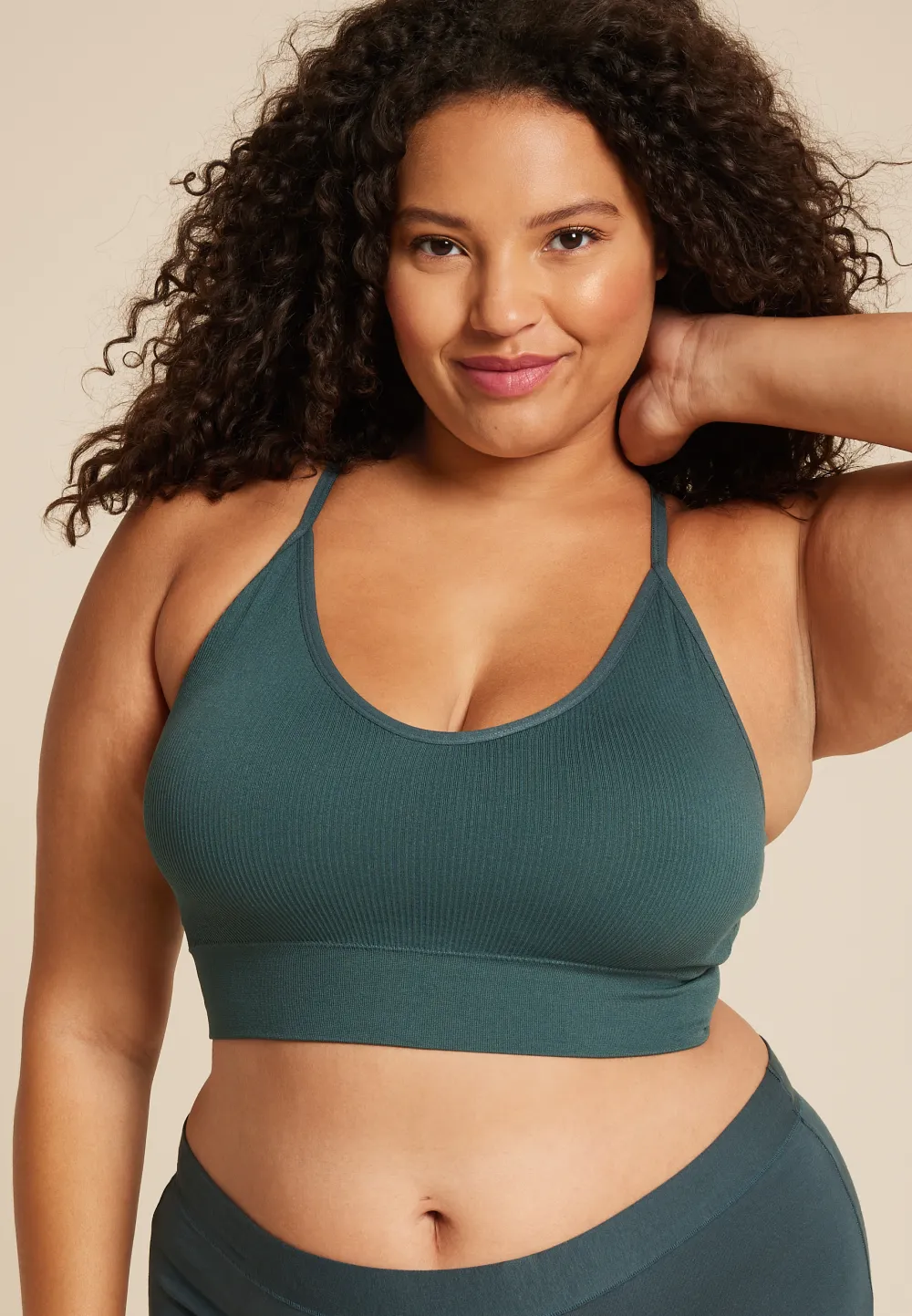 True Stretch Seamless Simple Strap Bralette