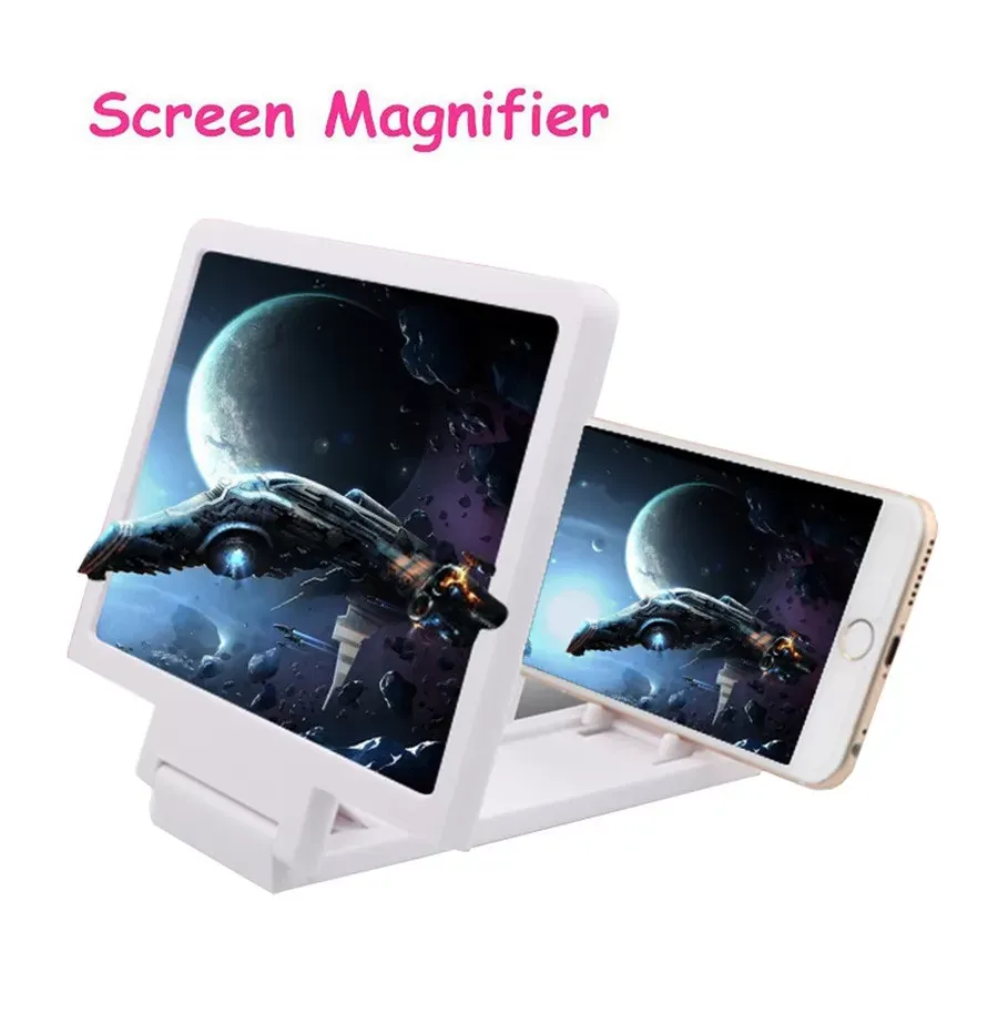 Newest Mobile Phone Screen Magnifier Eyes Protection Display 3D Video Screen Amplifier Folding Enlarged Expander Stand