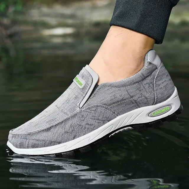 🔥Last Day Promotion 70% OFF 🎁 Men's Gray Slip-On Casual Outdoor Shoes - Breathable Non-Slip Lightweight Footwear