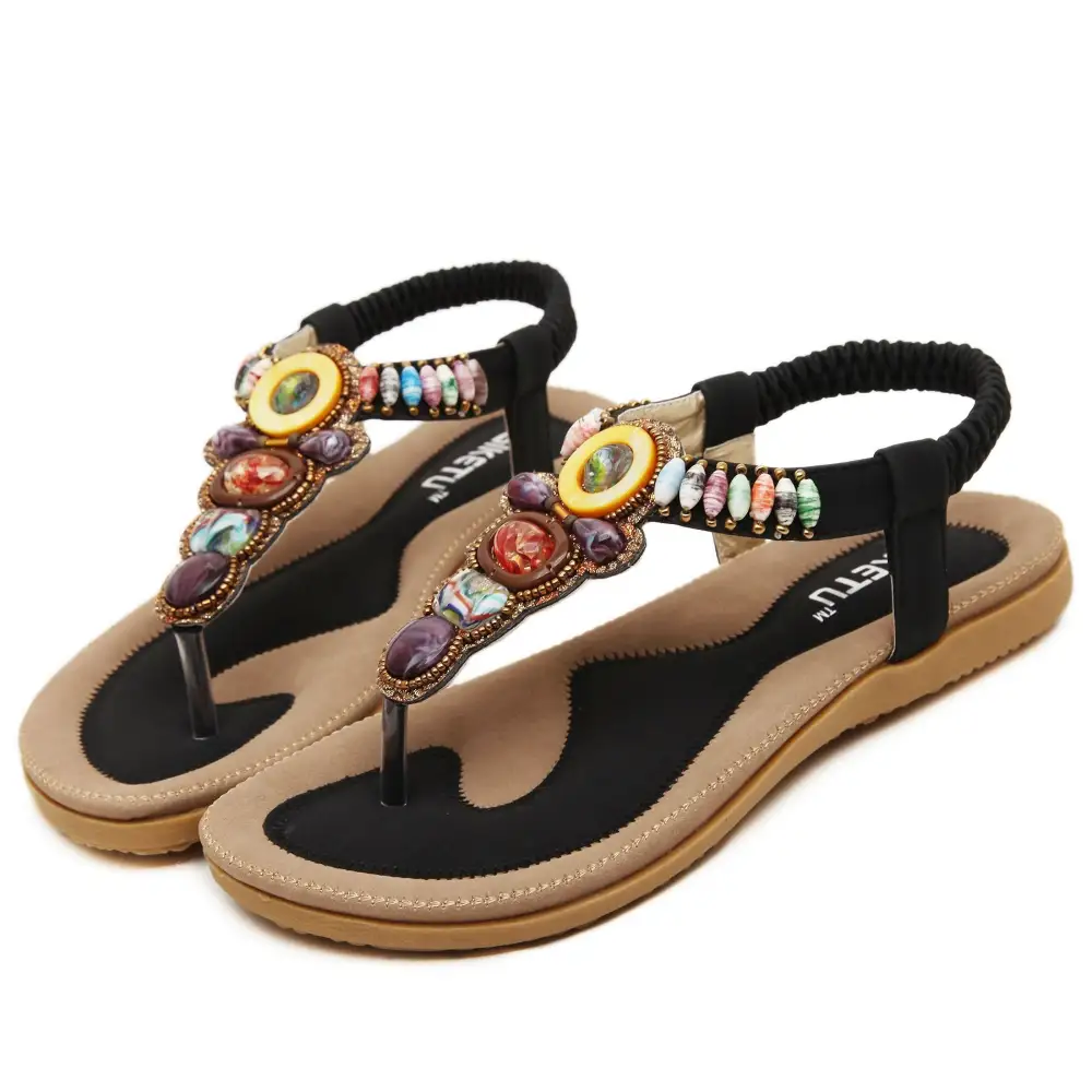 Women Sandals Waterproo Sli On Round Female Slippers