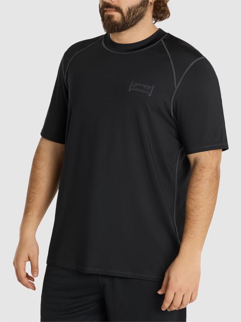 BLACK ACTIVE SWIM SHIRT