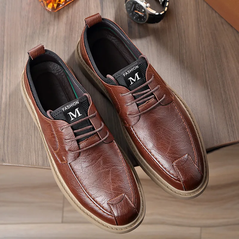 Men's Casual Hand Stitching Leather Arch Support Shoes（Buy 2 For Free Shipping）