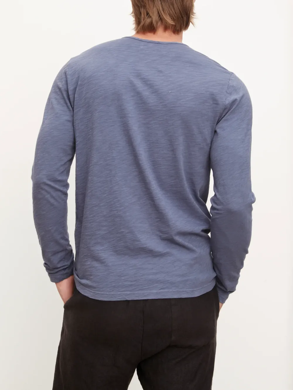 Men'S Fashion Cotton Round Neck Long Sleeve T-Shirt