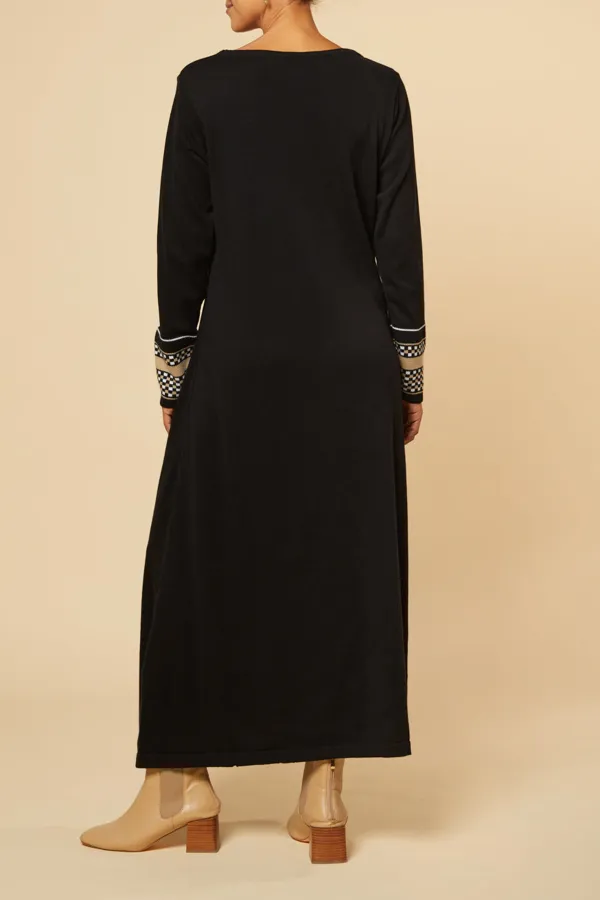 Binky Midi Dress in Black