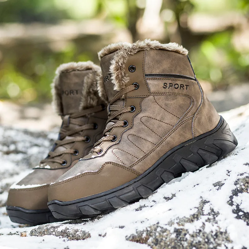 MEN'S THICKENED WARM AND COMFORTABLE HIGH-TOP CASUAL SNOW BOOTS