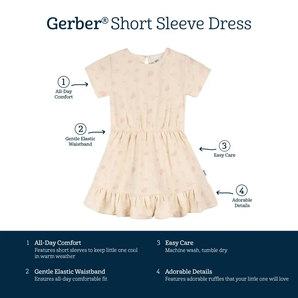 Toddler Girls Seashells Dress