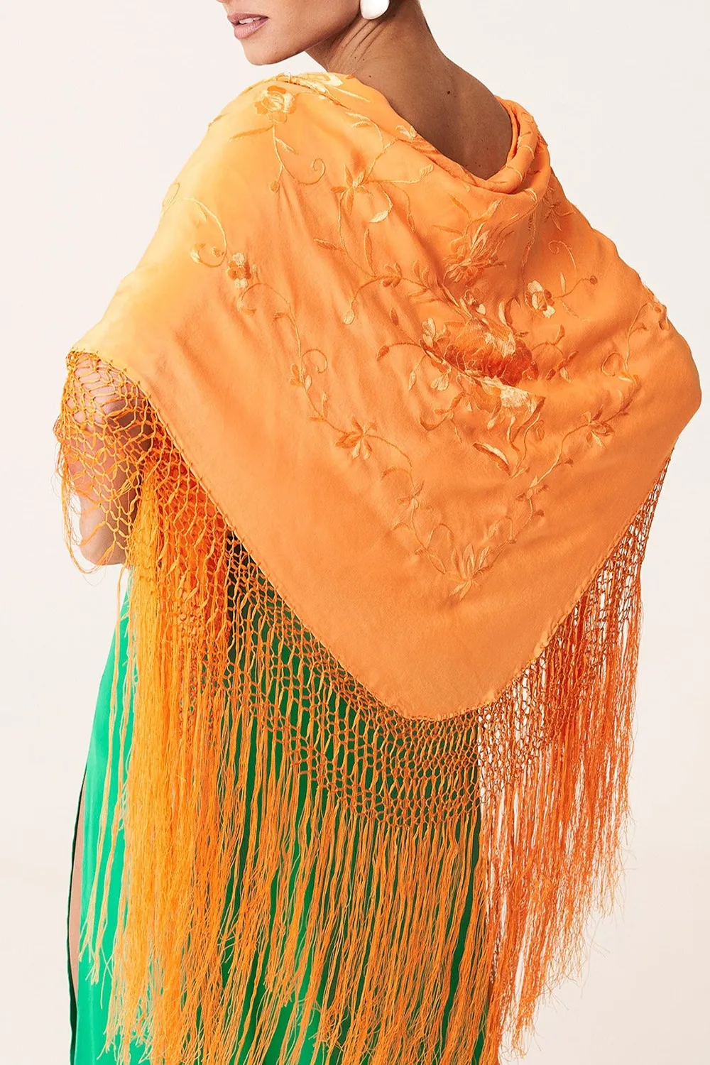 Mustard Art Patterns Manila Shawl