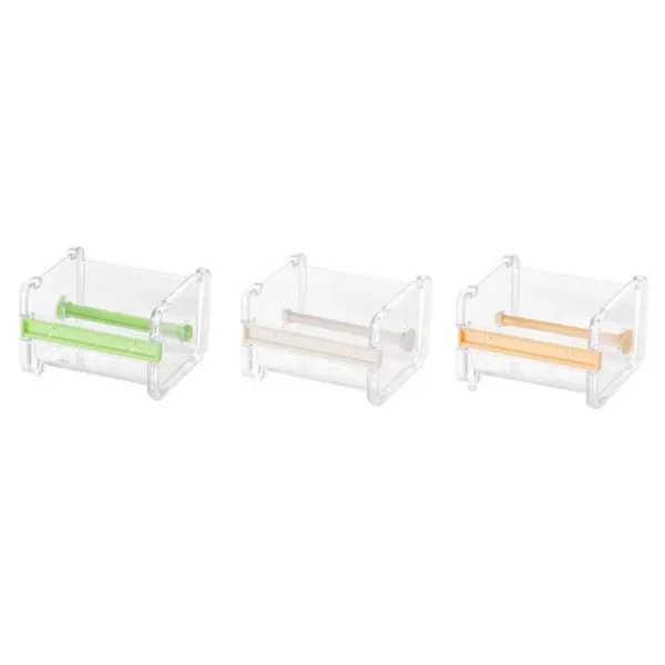 Durable Tape Dispenser Desktop Tape Cutter Stationery Storage Box Organizer