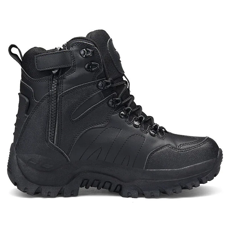 Men's Hiking Combat Boots Waterproof Non-Slip Anti-Puncture Work Boots (Durability Upgrade)