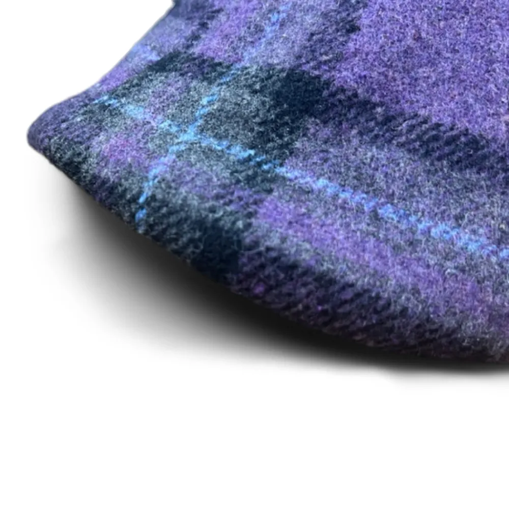 The Violet Rose Plaid Peaky Cap - Purple Plaid