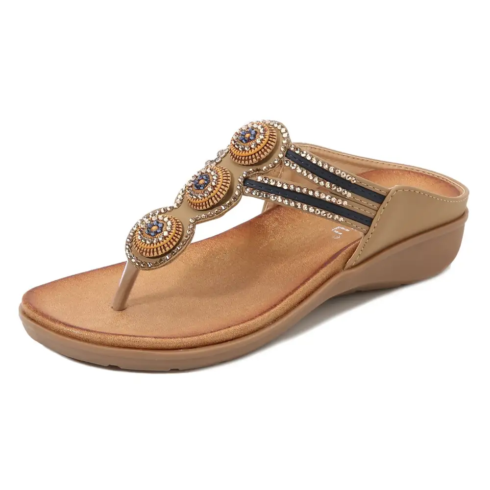 Cilool Bohemia Women Ladies Fashion Flat Sandals