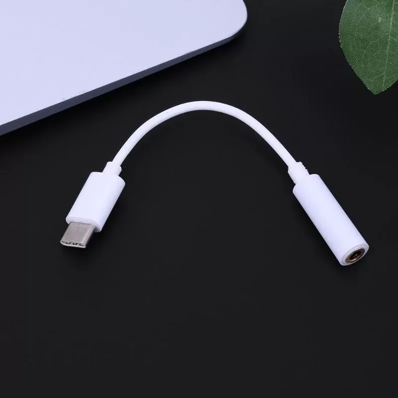 High Quality USB 3.1 Type-C Male to 3.5mm Female Earphone Shielding HD Audio Adapter Cable for Phone Multimedia