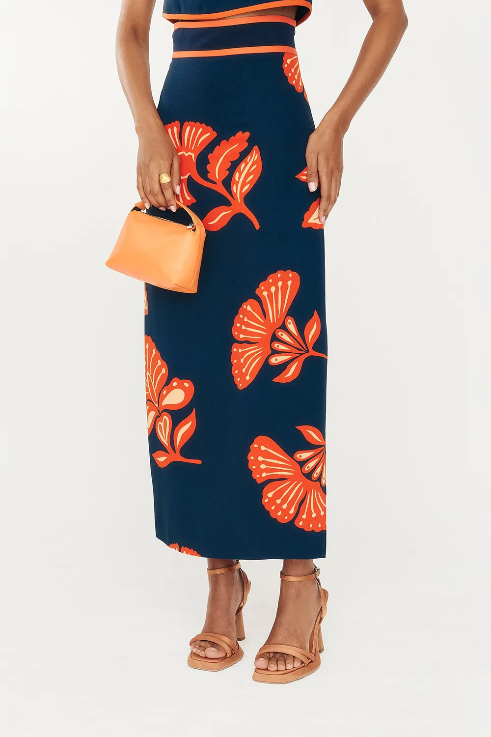 Artistic Leaf Dune Skirt