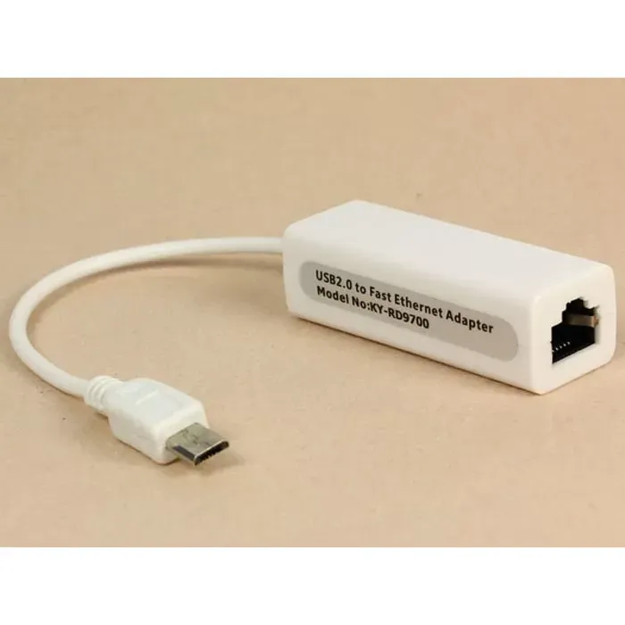 V8 Micro 5pin USB 2.0 To RJ45 10/100M Ethernet Network Adapter For SasungTable PC KY-RD9700