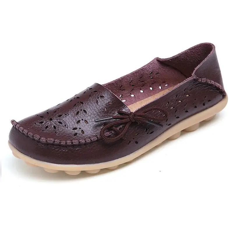 Cilool Leather Loafers Flats Lo51