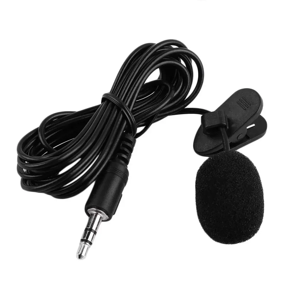 Microphone clip-on lapel lavalier microphone 3.5mm jack for iphone smartphone recording pc