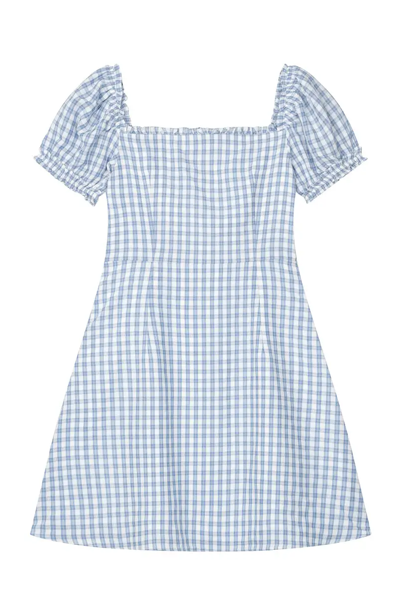 Maisy Dress - Blue Gingham