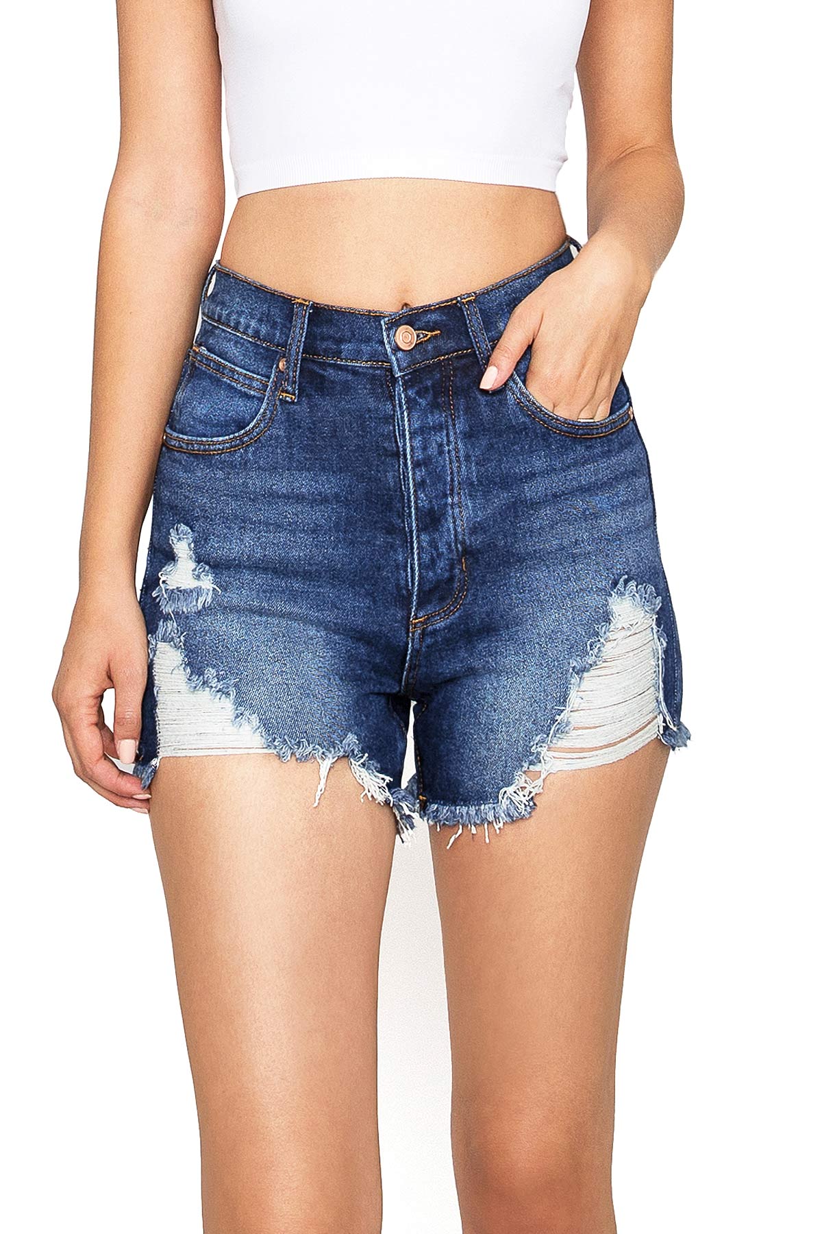 Peak High-Rise Mom Shorts