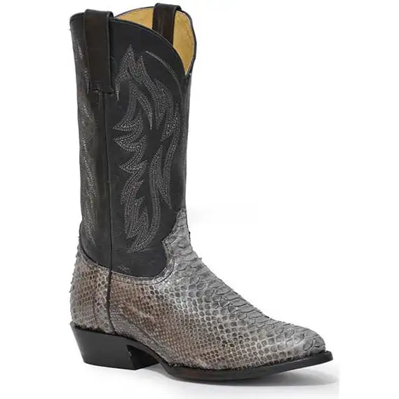 Men's Peyton Python Boots Handcrafted Gray