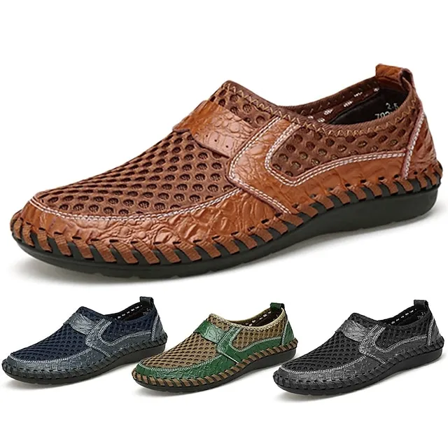 Prime Day Sale 70% OFF - Men Comfy Slip-ons Leather Sandals