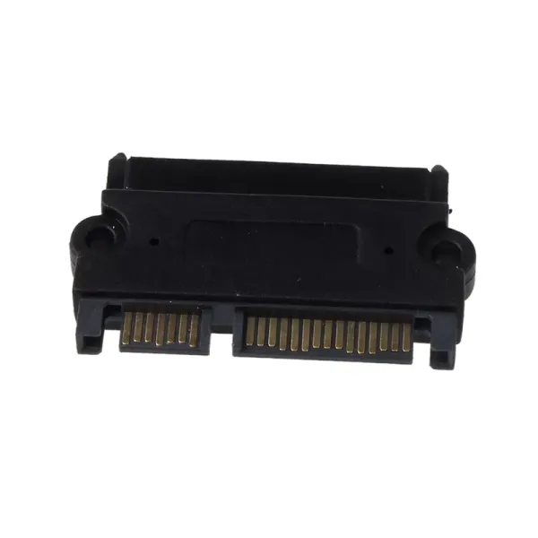 SATA 22P 7+15 Pin Male Plug To SATA 22Pin 7+15 Female Jack Convertor Adapter