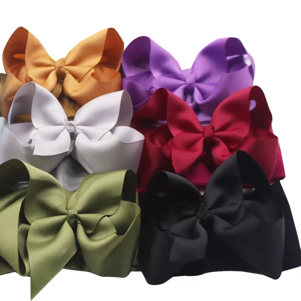 Baby Girls Boy Headbands Soft Elastic Bow Turban Nylon Newborn Baby Headbands Head Wrap Bow Hairband Toddler Hair Accessories