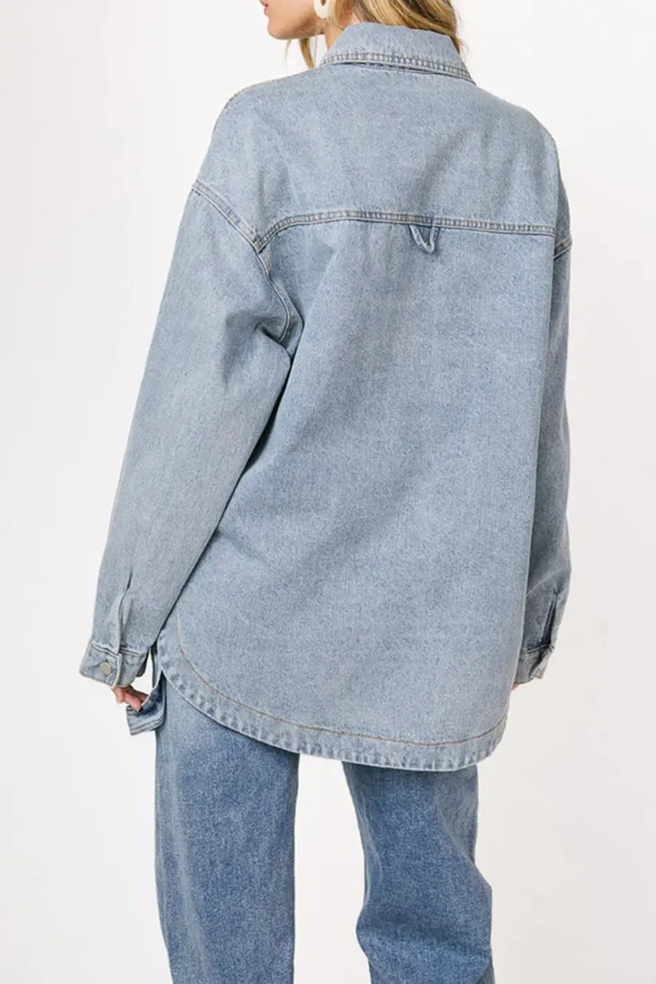 ELOISE DENIM JACKET IN BLUE