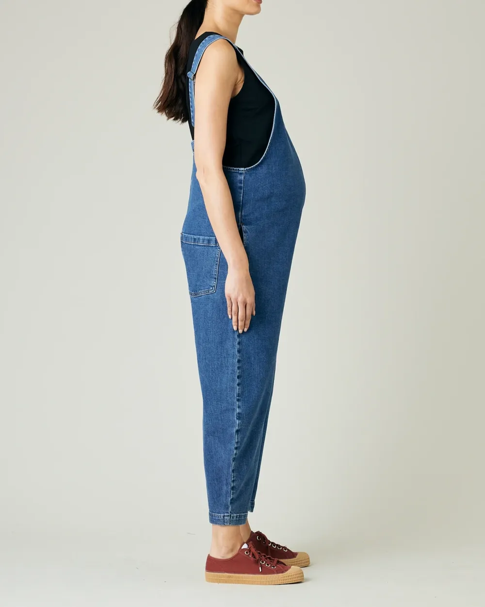 OTTIE MID BLUE DENIM JUMPSUIT